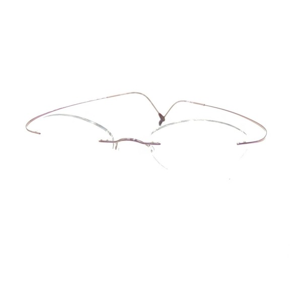 Silhouette 6459 45 6057 Titanium Purple Rimless Eyeglasses Frames 19 140 Austria - Picture 8 of 13